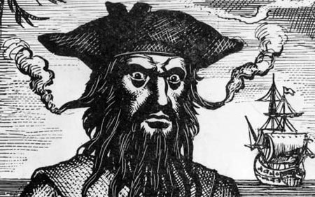engraving of Blackbeard
