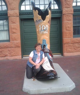 Me at the Cheyenne, WY train station