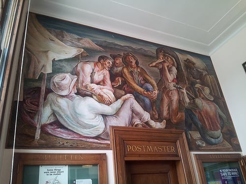 Mural in the post office