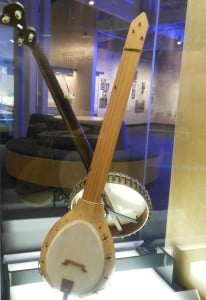 One of the many cases with priceless banjos