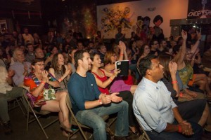 shot of a clapping crowd at Pecha Kucha