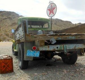 Desert truck with gas tank