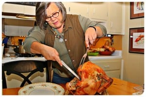 Here I am carving the Thanksgiving turkey at Jeri's 2015