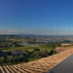 View of the valley from my balcony at Altarocca
