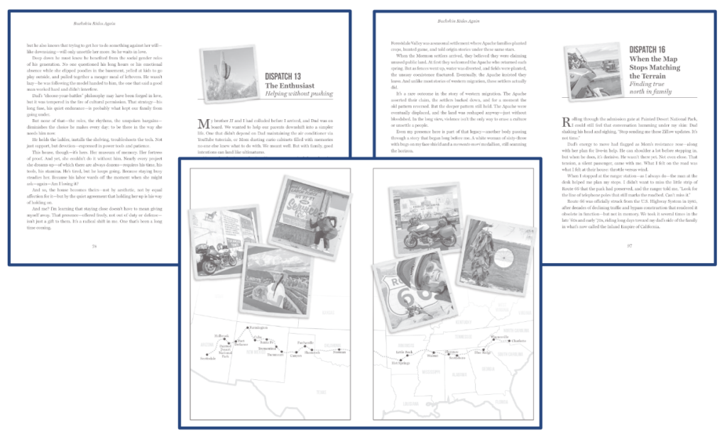 Buckskin Rides Again, Page Layouts